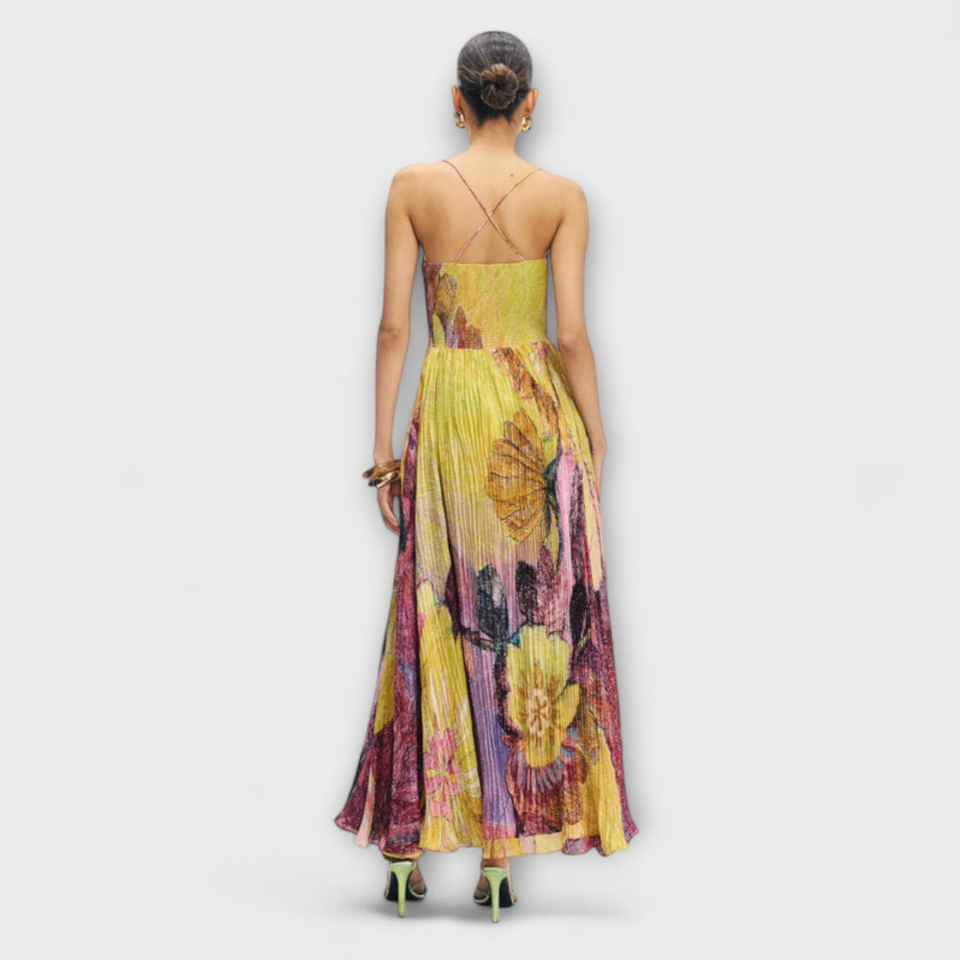 Kiara - Maxi Dress with Vibrant Ikat Print