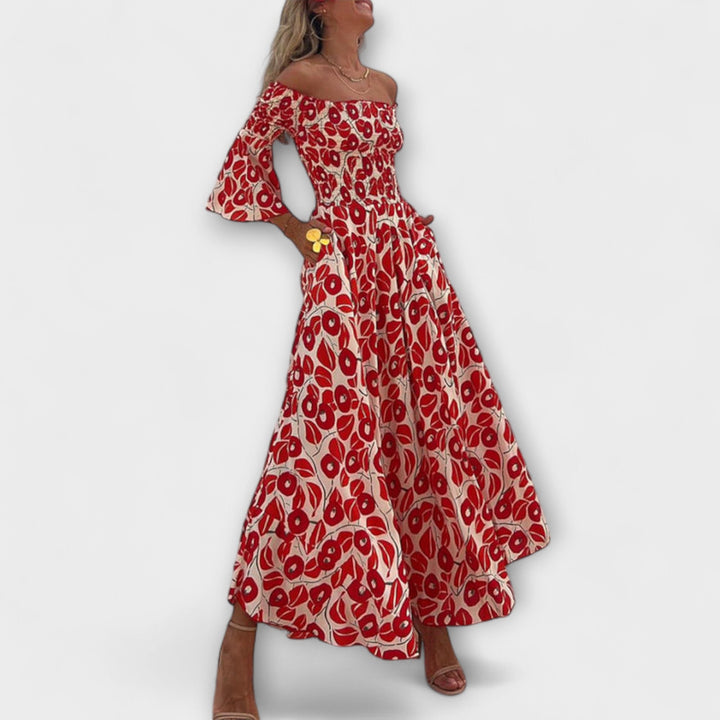 Sienna - Vacation-Ready Off-Shoulder Maxi Dress