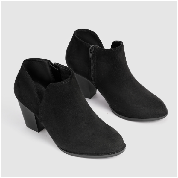 Hailey | Pointed Ankle Boot With Suede Effect