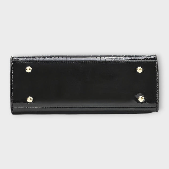 Madison - Glossy Crocodile Pattern Handbag